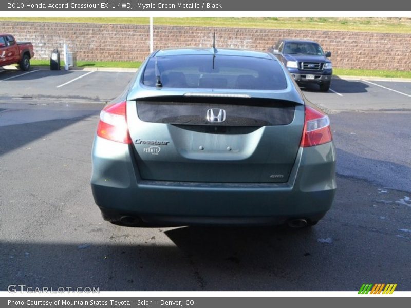 Mystic Green Metallic / Black 2010 Honda Accord Crosstour EX-L 4WD