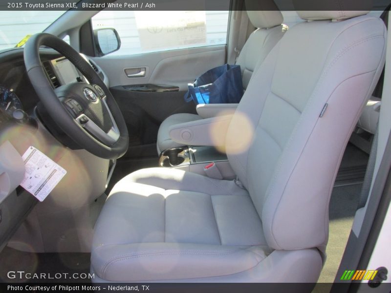 Blizzard White Pearl / Ash 2015 Toyota Sienna XLE