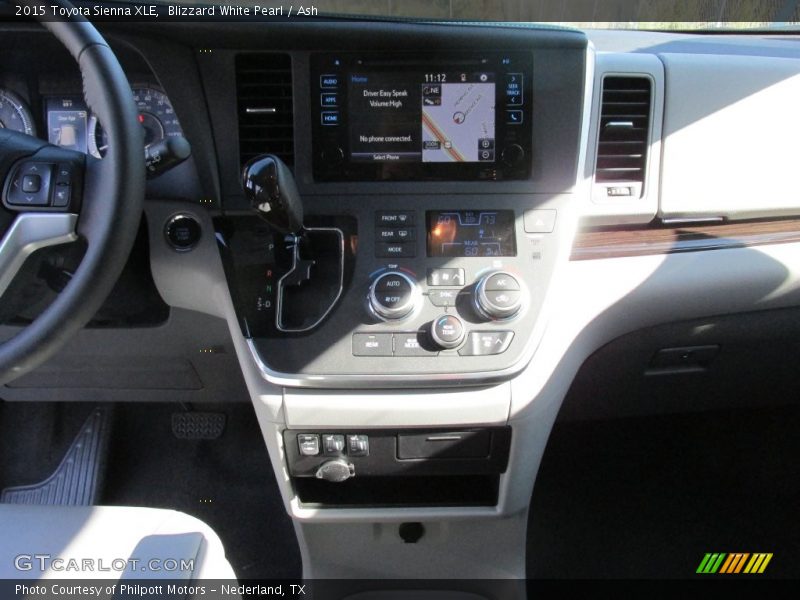 Blizzard White Pearl / Ash 2015 Toyota Sienna XLE