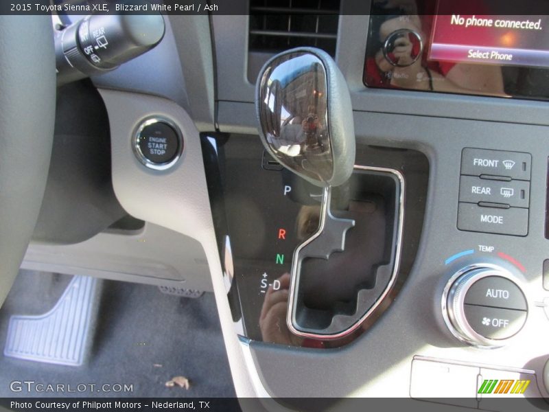 Blizzard White Pearl / Ash 2015 Toyota Sienna XLE