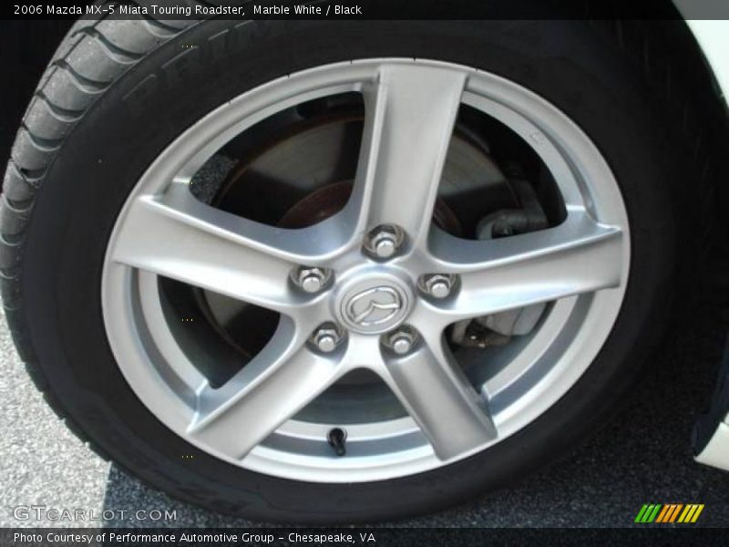Marble White / Black 2006 Mazda MX-5 Miata Touring Roadster