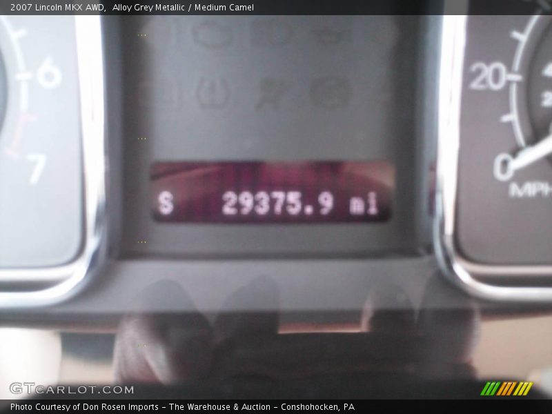 Alloy Grey Metallic / Medium Camel 2007 Lincoln MKX AWD