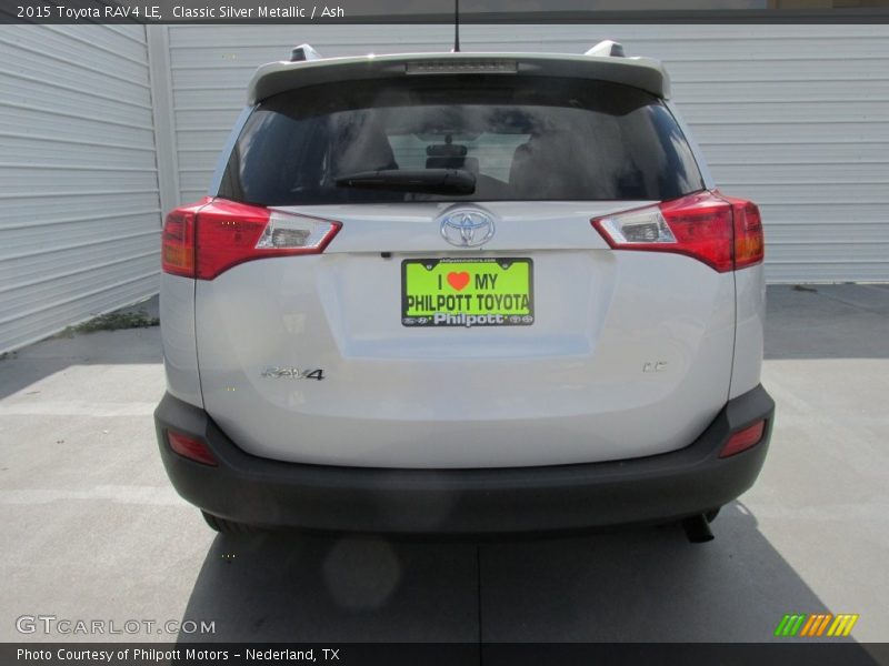 Classic Silver Metallic / Ash 2015 Toyota RAV4 LE