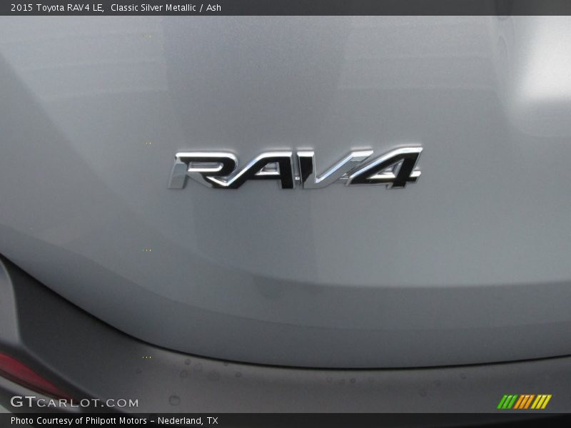 Classic Silver Metallic / Ash 2015 Toyota RAV4 LE