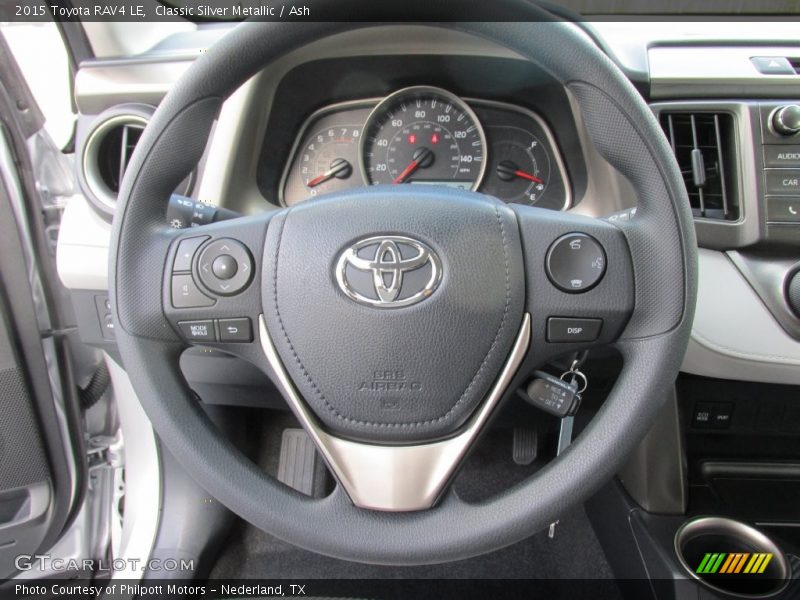Classic Silver Metallic / Ash 2015 Toyota RAV4 LE