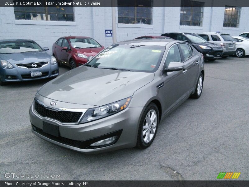 Titanium Silver Metallic / Beige 2013 Kia Optima EX