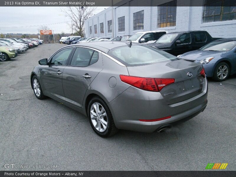 Titanium Silver Metallic / Beige 2013 Kia Optima EX