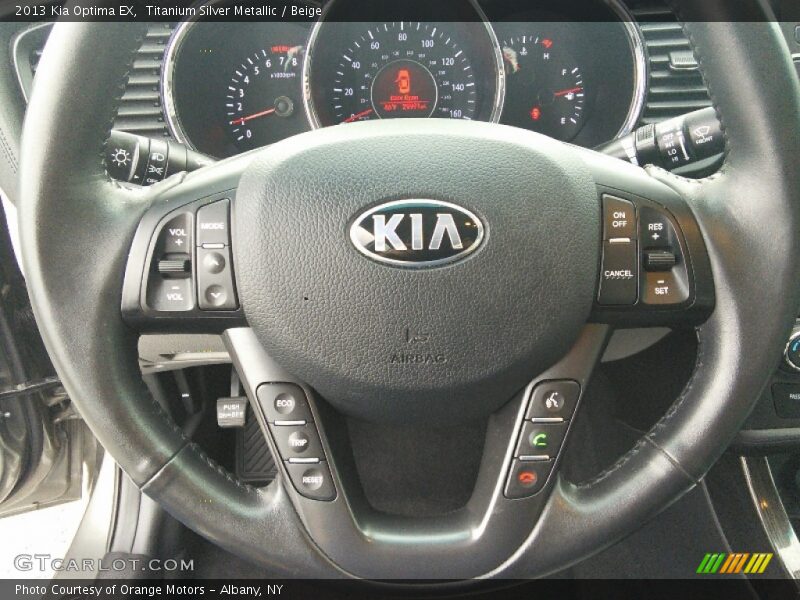 Titanium Silver Metallic / Beige 2013 Kia Optima EX