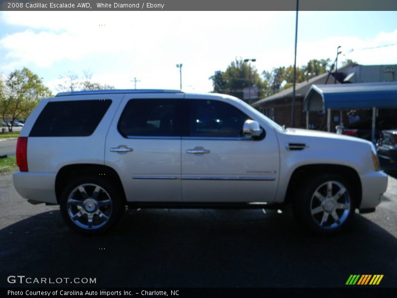 White Diamond / Ebony 2008 Cadillac Escalade AWD