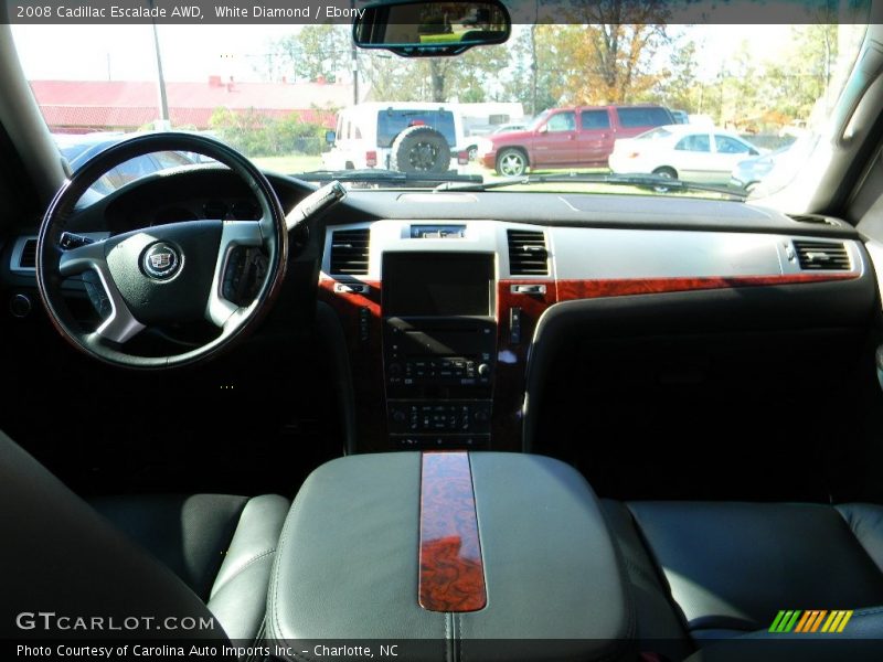 White Diamond / Ebony 2008 Cadillac Escalade AWD