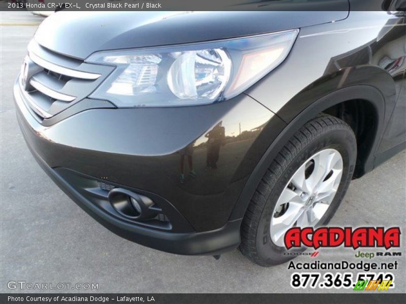 Crystal Black Pearl / Black 2013 Honda CR-V EX-L