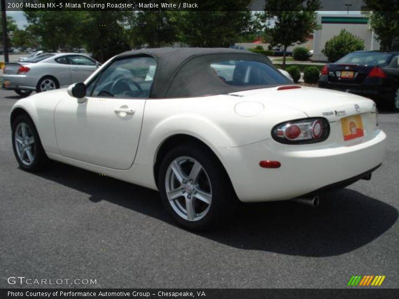 Marble White / Black 2006 Mazda MX-5 Miata Touring Roadster