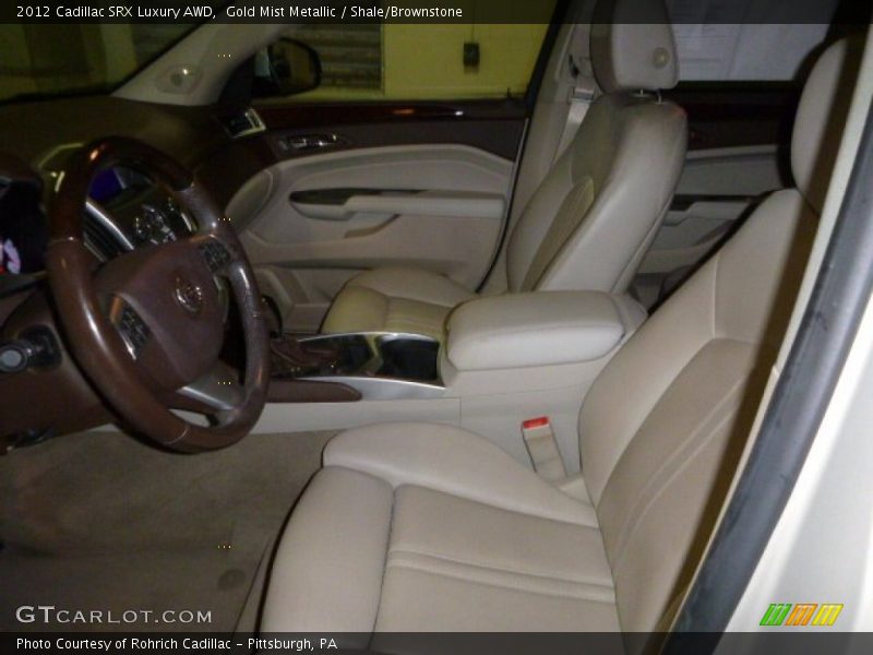 Gold Mist Metallic / Shale/Brownstone 2012 Cadillac SRX Luxury AWD