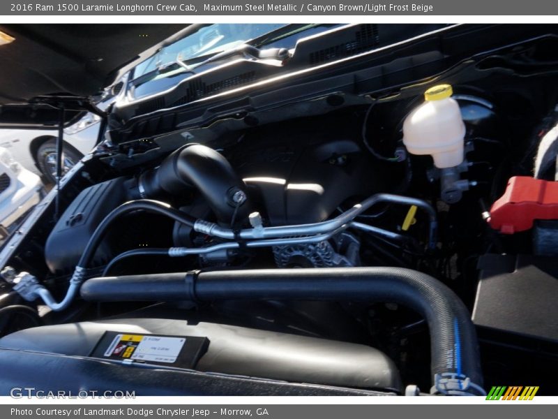 Maximum Steel Metallic / Canyon Brown/Light Frost Beige 2016 Ram 1500 Laramie Longhorn Crew Cab