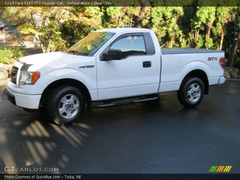 Oxford White / Steel Grey 2014 Ford F150 STX Regular Cab