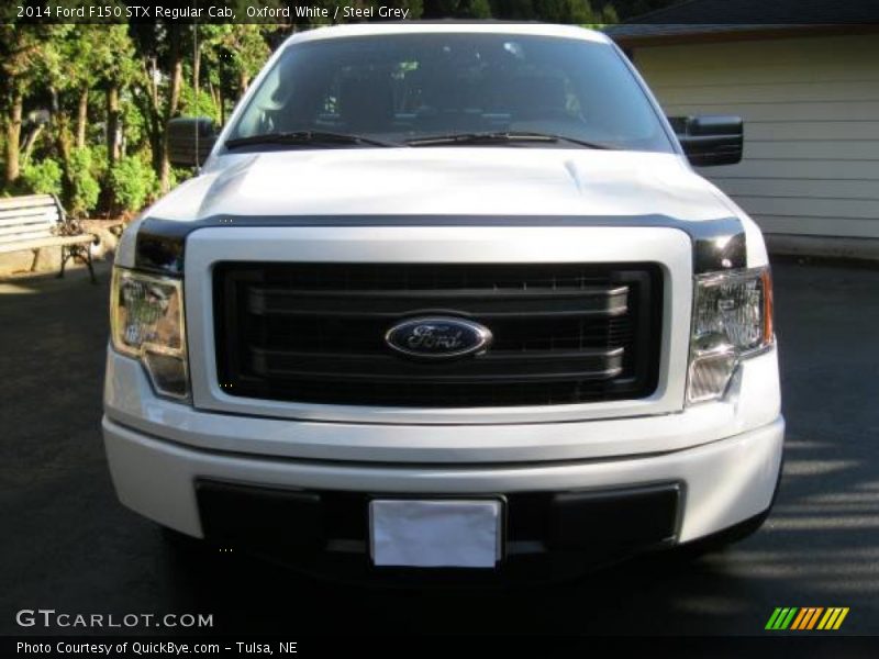 Oxford White / Steel Grey 2014 Ford F150 STX Regular Cab