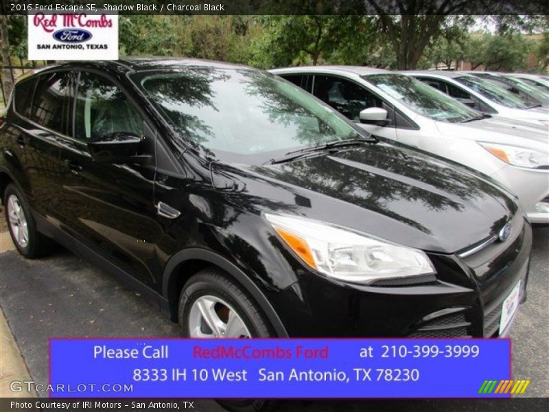 Shadow Black / Charcoal Black 2016 Ford Escape SE