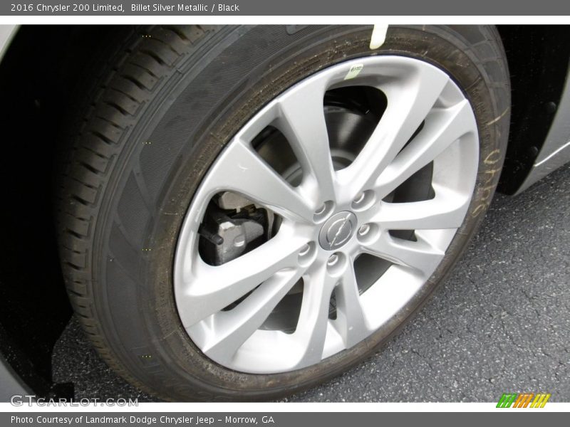 Billet Silver Metallic / Black 2016 Chrysler 200 Limited