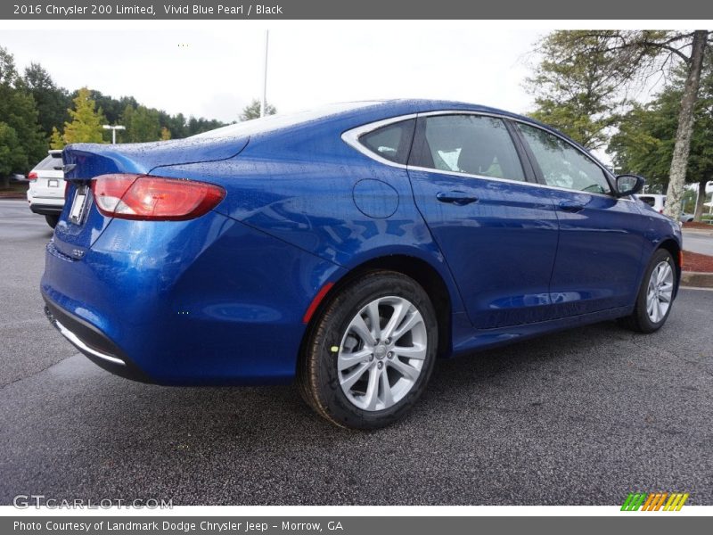 Vivid Blue Pearl / Black 2016 Chrysler 200 Limited