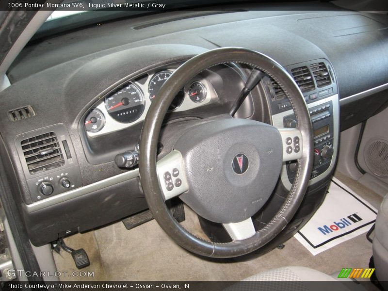Liquid Silver Metallic / Gray 2006 Pontiac Montana SV6