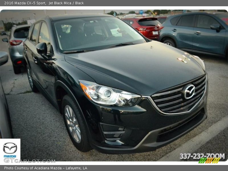Jet Black Mica / Black 2016 Mazda CX-5 Sport