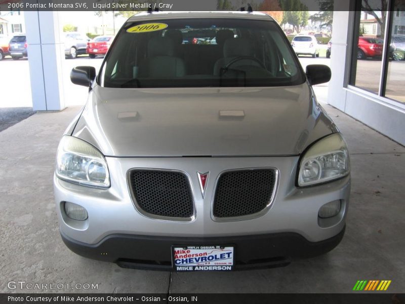 Liquid Silver Metallic / Gray 2006 Pontiac Montana SV6