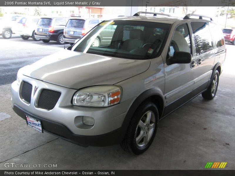 Liquid Silver Metallic / Gray 2006 Pontiac Montana SV6