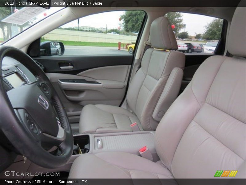 Twilight Blue Metallic / Beige 2013 Honda CR-V EX-L