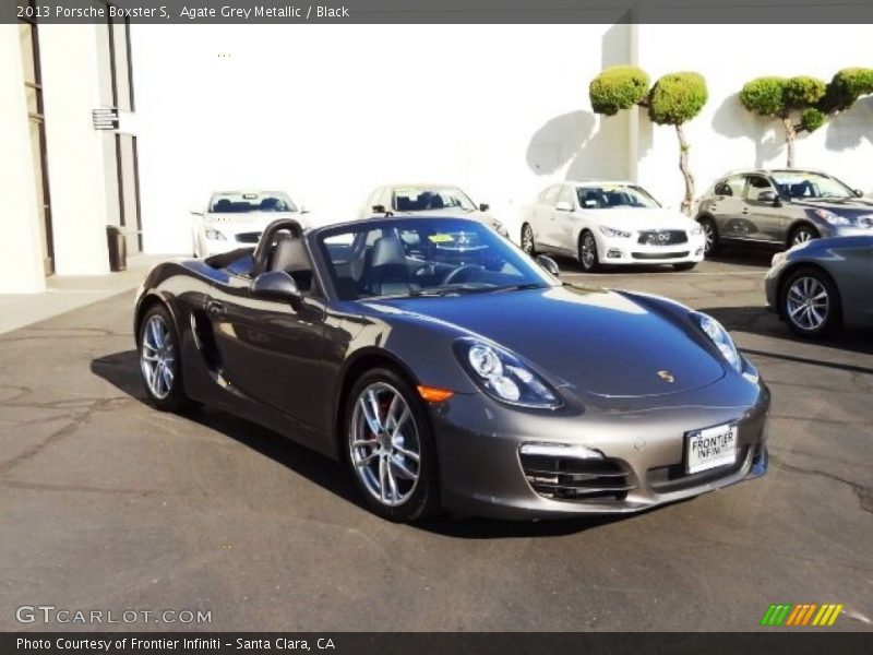 Agate Grey Metallic / Black 2013 Porsche Boxster S