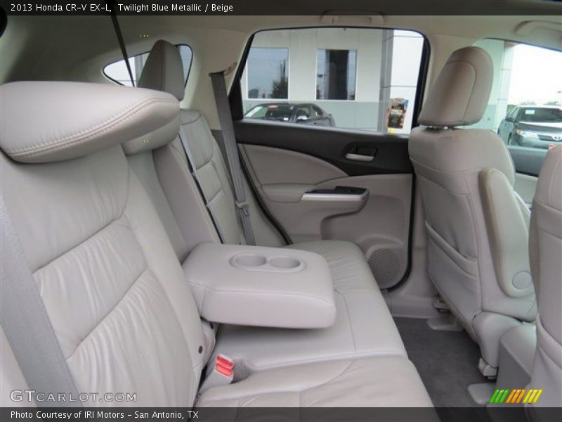 Twilight Blue Metallic / Beige 2013 Honda CR-V EX-L