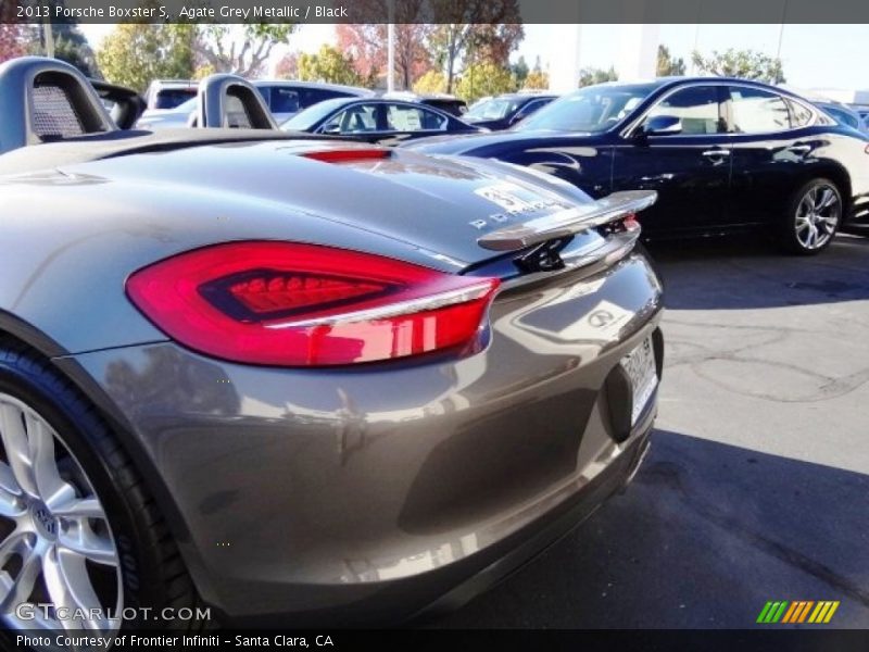 Agate Grey Metallic / Black 2013 Porsche Boxster S