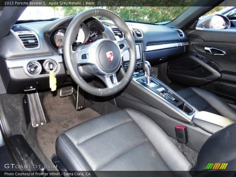 Agate Grey Metallic / Black 2013 Porsche Boxster S