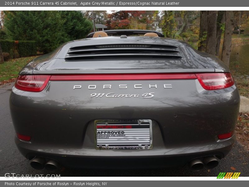 Agate Grey Metallic / Espresso/Cognac Natural Leather 2014 Porsche 911 Carrera 4S Cabriolet