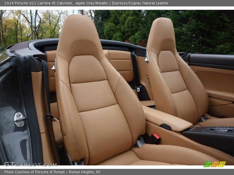 Agate Grey Metallic / Espresso/Cognac Natural Leather 2014 Porsche 911 Carrera 4S Cabriolet