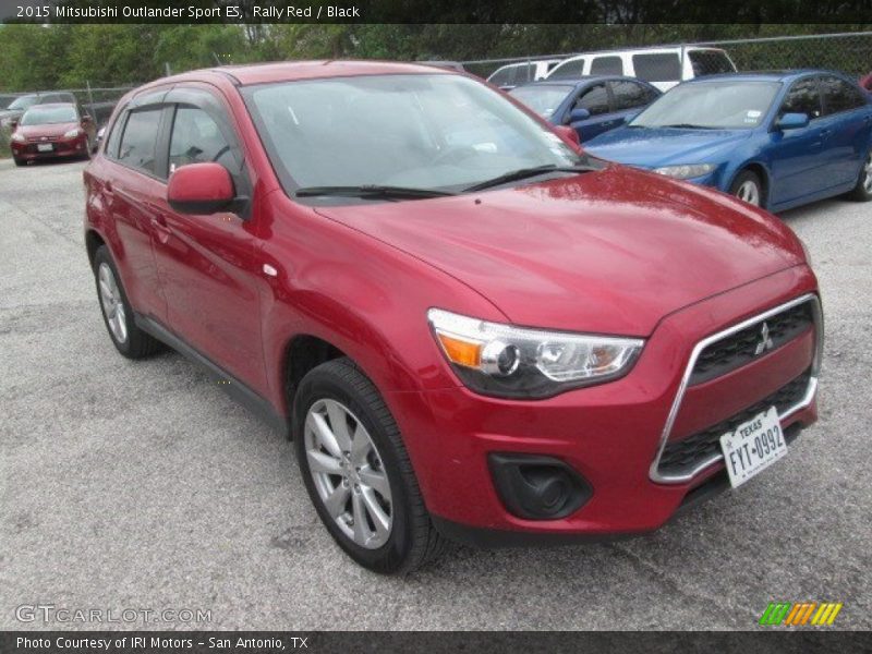 Rally Red / Black 2015 Mitsubishi Outlander Sport ES