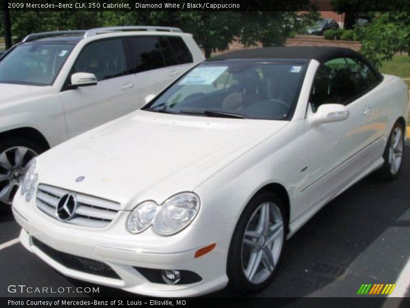 Diamond White / Black/Cappuccino 2009 Mercedes-Benz CLK 350 Cabriolet