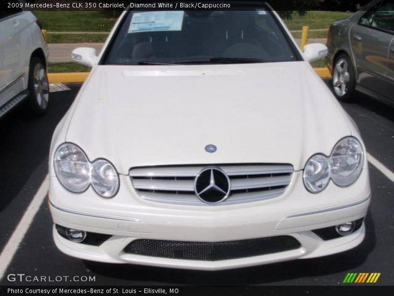 Diamond White / Black/Cappuccino 2009 Mercedes-Benz CLK 350 Cabriolet