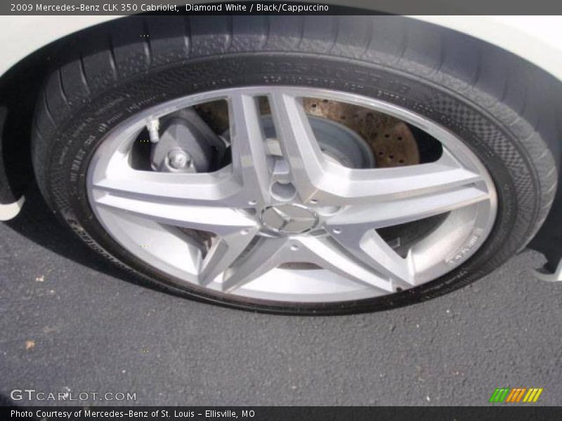 Diamond White / Black/Cappuccino 2009 Mercedes-Benz CLK 350 Cabriolet