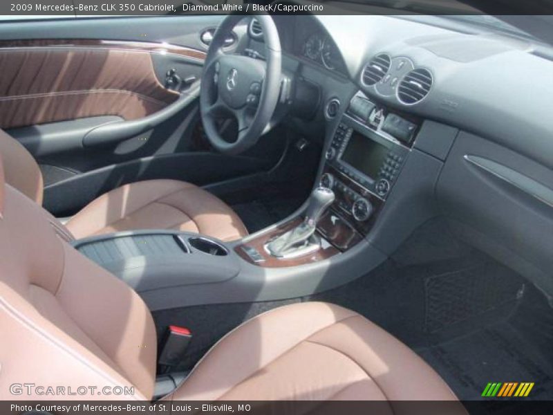 Diamond White / Black/Cappuccino 2009 Mercedes-Benz CLK 350 Cabriolet