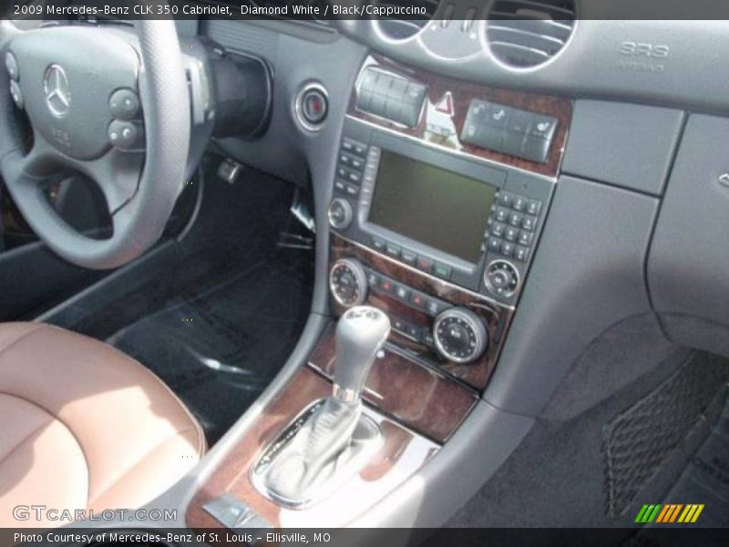 Diamond White / Black/Cappuccino 2009 Mercedes-Benz CLK 350 Cabriolet