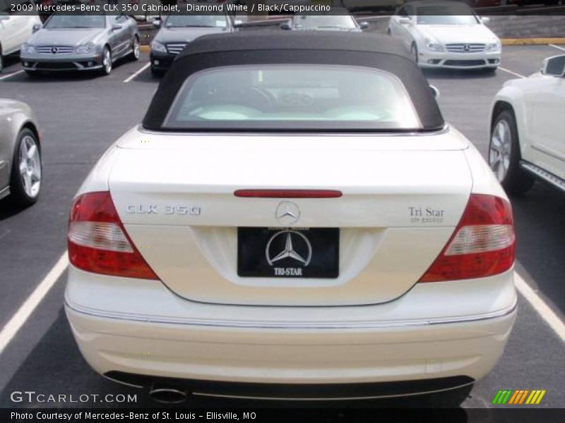 Diamond White / Black/Cappuccino 2009 Mercedes-Benz CLK 350 Cabriolet