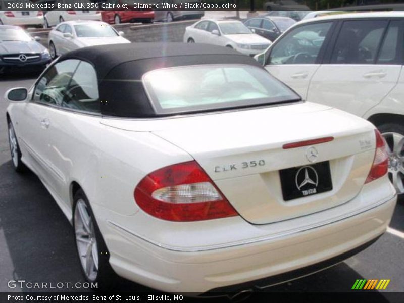 Diamond White / Black/Cappuccino 2009 Mercedes-Benz CLK 350 Cabriolet