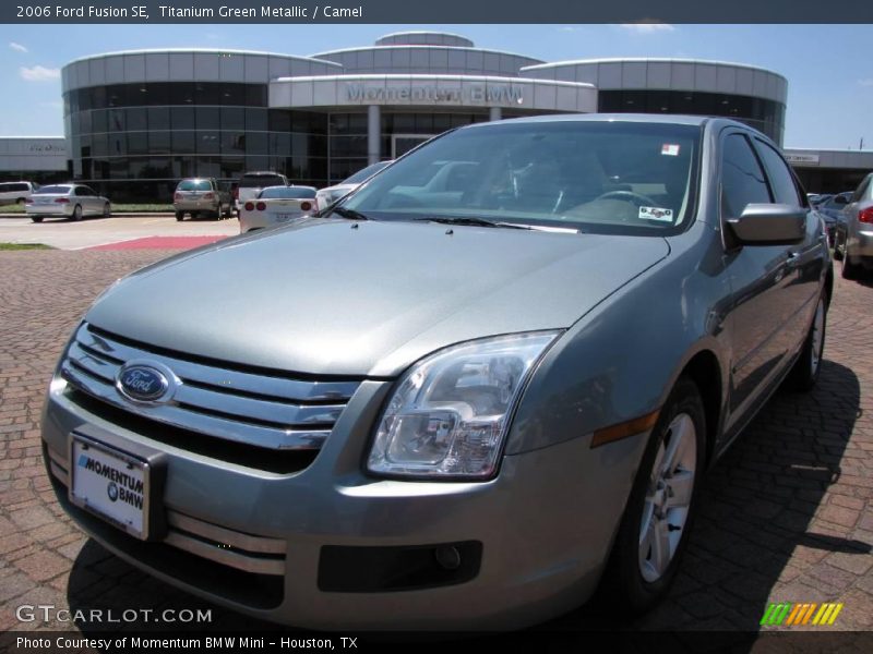 Titanium Green Metallic / Camel 2006 Ford Fusion SE
