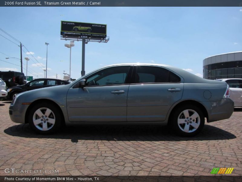 Titanium Green Metallic / Camel 2006 Ford Fusion SE