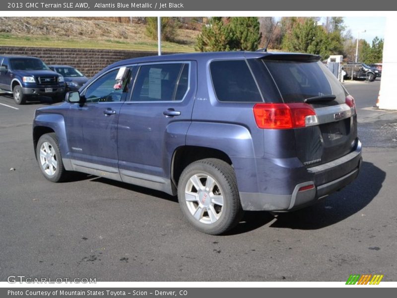 Atlantis Blue Metallic / Jet Black 2013 GMC Terrain SLE AWD