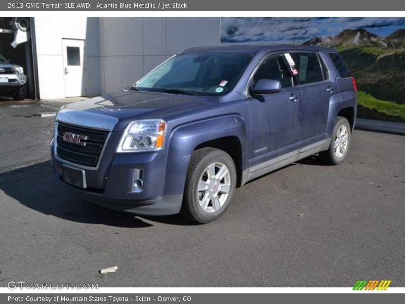 Atlantis Blue Metallic / Jet Black 2013 GMC Terrain SLE AWD