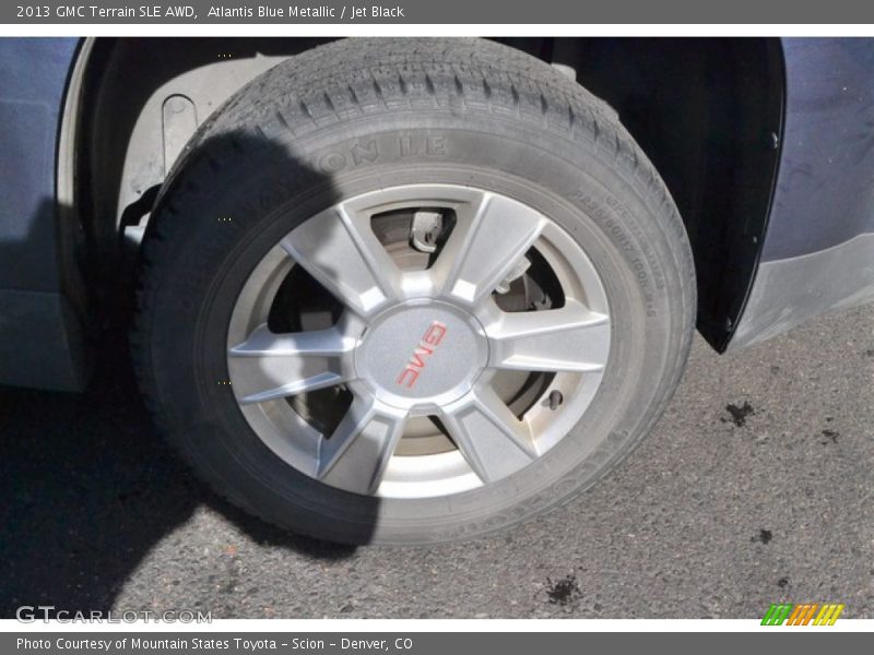 Atlantis Blue Metallic / Jet Black 2013 GMC Terrain SLE AWD