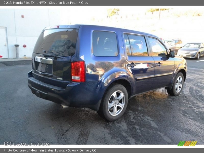 Obsidian Blue Pearl / Gray 2013 Honda Pilot EX-L 4WD