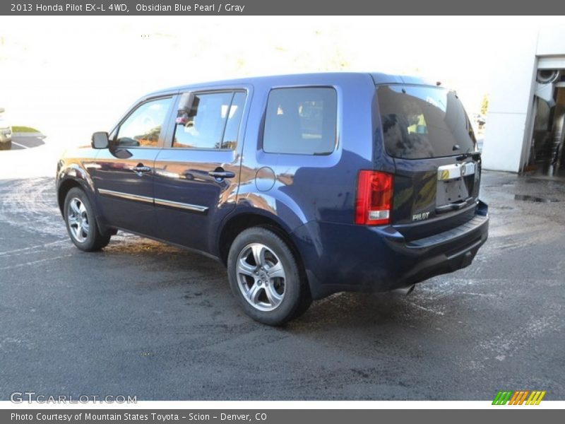 Obsidian Blue Pearl / Gray 2013 Honda Pilot EX-L 4WD