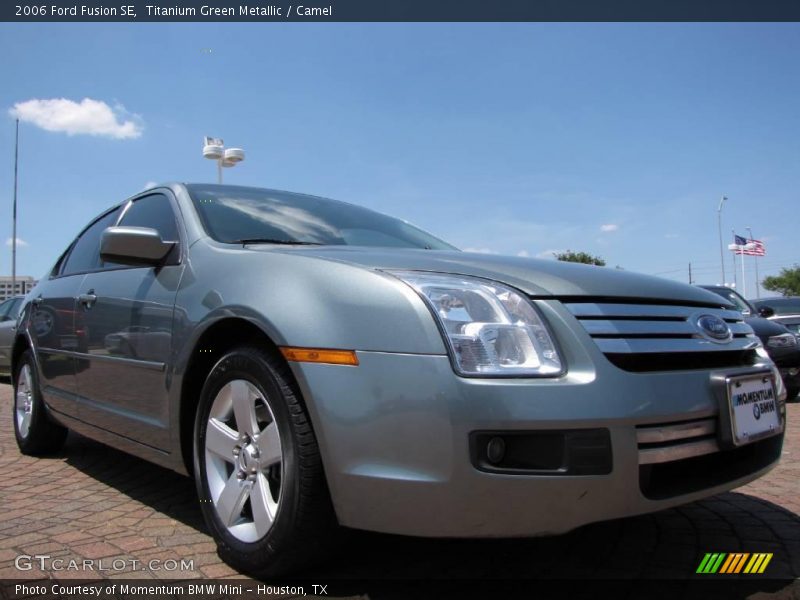Titanium Green Metallic / Camel 2006 Ford Fusion SE